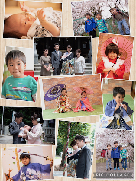 七五三、家族写真、ランドセル撮影サンプル